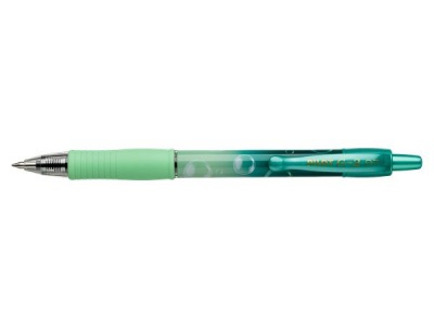 Zseléstoll, 0,32 mm, nyomógombos, PILOT "G-2 Green Bubble", kék